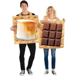 AMSCAN Adult S'mores Snack Couples Costumes