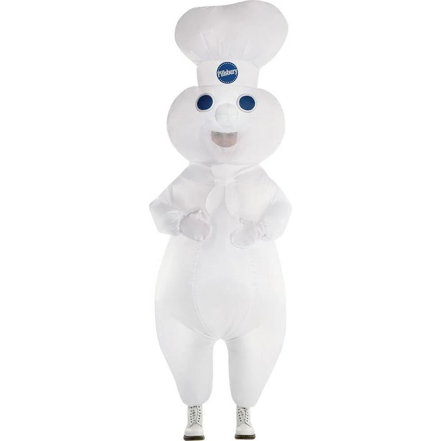 AMSCAN Adult Inflatable Pillsbury Doughboy Costume 1 AMSCAN Adult Inflatable Pillsbury Doughboy Costume