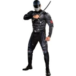 AMSCAN Adult Snake Eyes Muscle Costume - G.I. Joe Origins