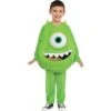 AMSCAN Kids' Mike Wazowski Costume - Pixar Monsters, Inc.