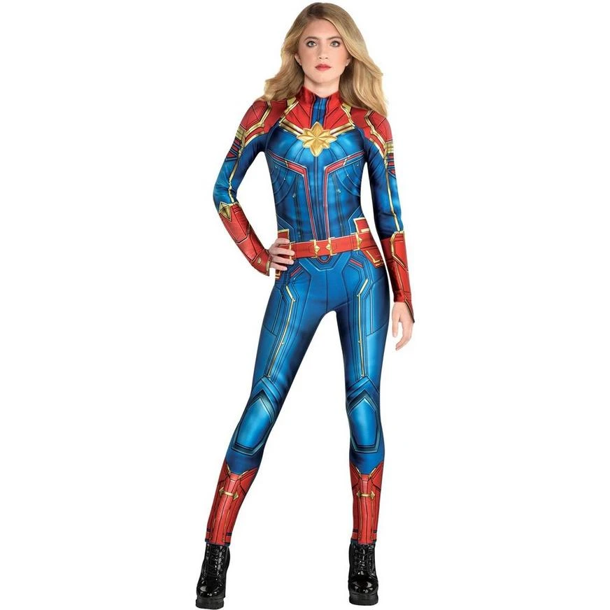 AMSCAN Adult Captain Marvel Costume - Avengers Infinity Saga 1 AMSCAN Adult Captain Marvel Costume - Avengers Infinity Saga