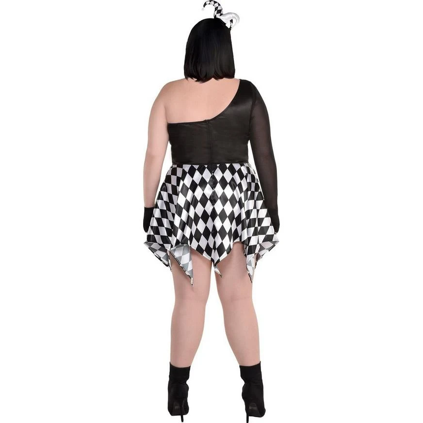 AMSCAN Adult Bad Jester Costume - Plus Size 2 AMSCAN Adult Bad Jester Costume - Plus Size - Image 2