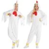 AMSCAN Adult Chicken One Piece Zipster Costume