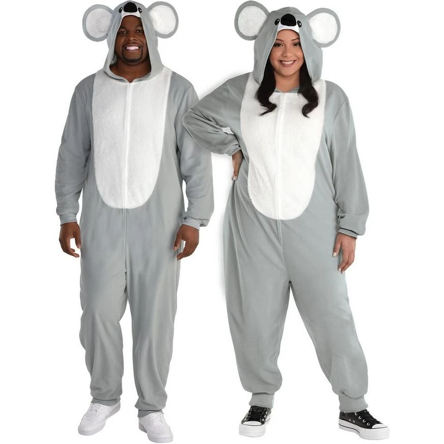AMSCAN Adult Koala One Piece Zipster Costume - Plus Size 1 AMSCAN Adult Koala One Piece Zipster Costume - Plus Size