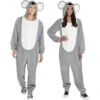 AMSCAN Adult Koala One Piece Zipster Costume