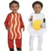 AMSCAN Breakfast Babies Bacon & Egg Twin Costumes