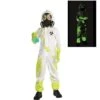 AMSCAN Kids' Radioactive Hazmat Suit Glow-in-the-Dark Costume