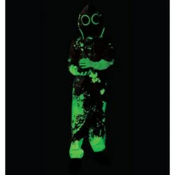 AMSCAN Kids' Radioactive Hazmat Suit Glow-in-the-Dark Costume -Amscan P919491 05