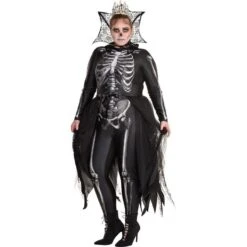 AMSCAN Adult Gothic Skeleton Queen Costume - Plus Size