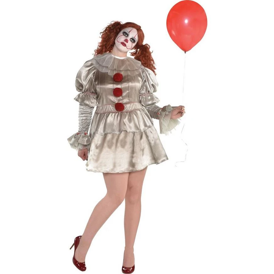 AMSCAN Adult Pennywise Plus Size Costume - It 1 AMSCAN Adult Pennywise Plus Size Costume - It