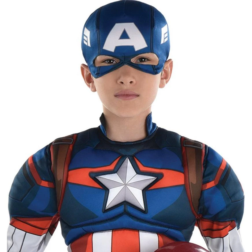 AMSCAN Kids' Captain America Muscle Costume - Marvel 2 AMSCAN Kids' Captain America Muscle Costume - Marvel - Image 2