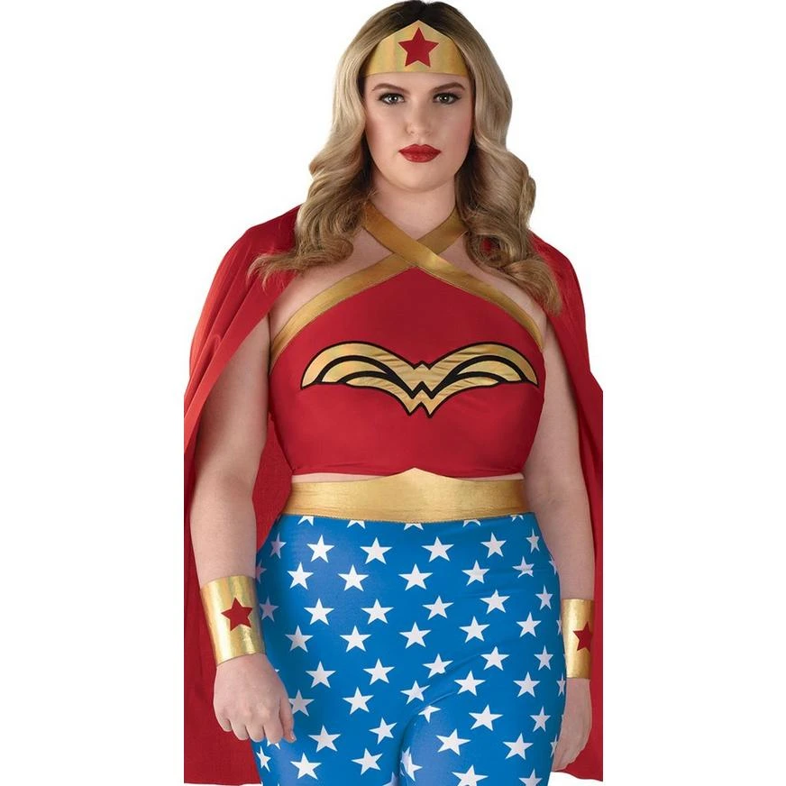 AMSCAN Adult Wonder Woman Plus Size Costume - DC Originals 2 AMSCAN Adult Wonder Woman Plus Size Costume - DC Originals - Image 2