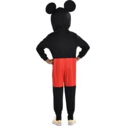 AMSCAN Kids' Classic Mickey Mouse One Piece Zipster Costume - Disney -Amscan P941312 04