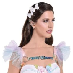 AMSCAN Adult Iridescent Body Harness With Glitter Tulle Shoulders - Fairy